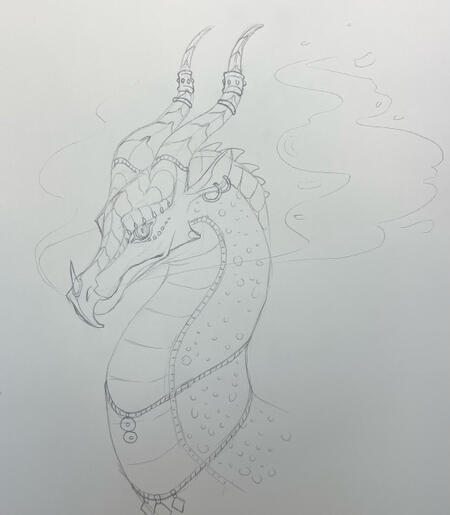 traditional pencil sketch
